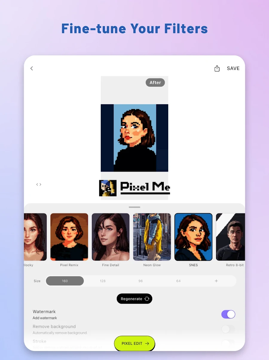 PixelMe: AI Pixel Art Camera - скриншот 9