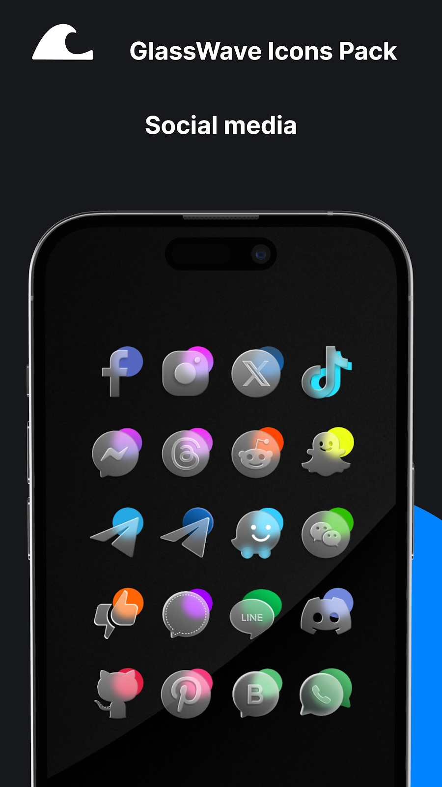 GlassWave Icons Pack - скриншот 3