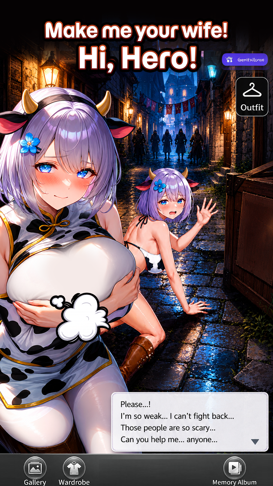 Anime Girlfriend Isekai Harem - скриншот 1