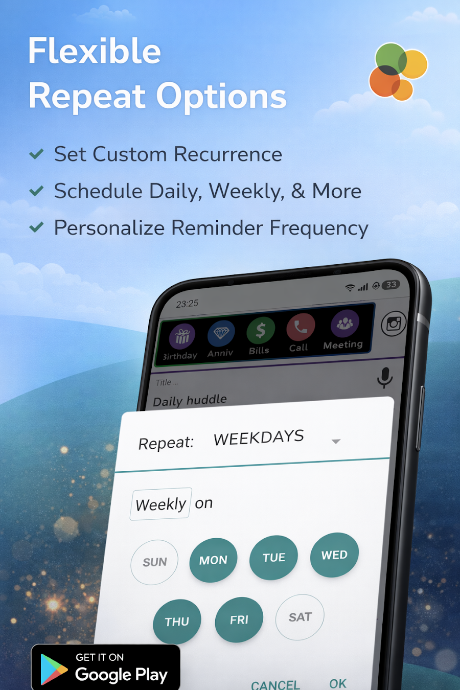 Just Reminder: Alarm & Tasks - скриншот 2