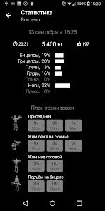 Гантели и штанга дома и в зале - скриншот 4