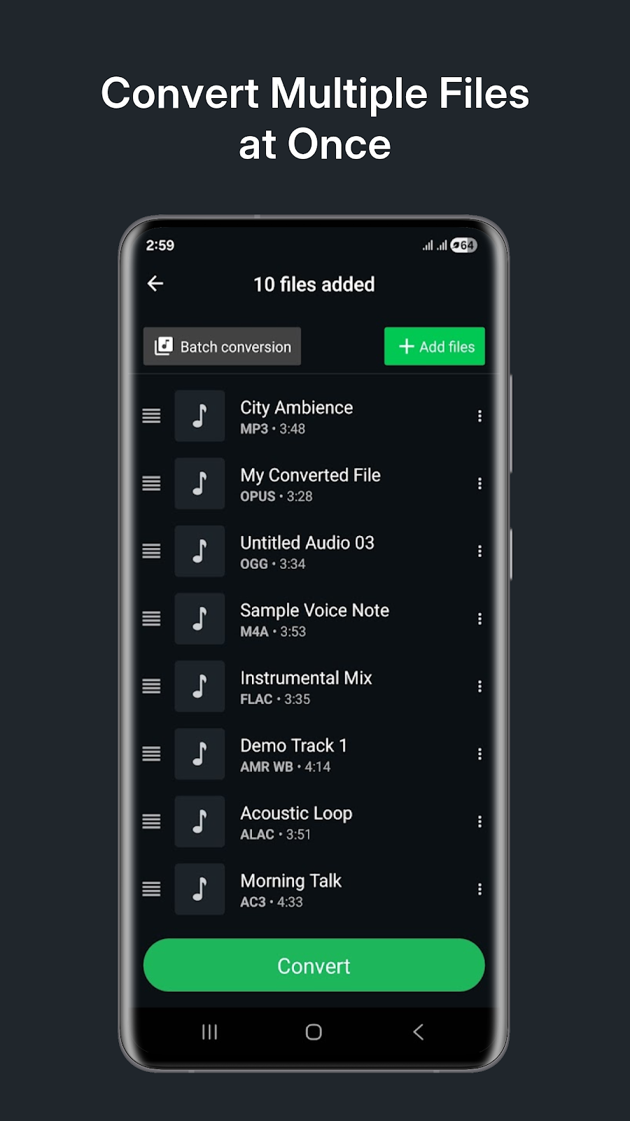 Audio Converter (MP3 AAC OPUS) - скриншот 3