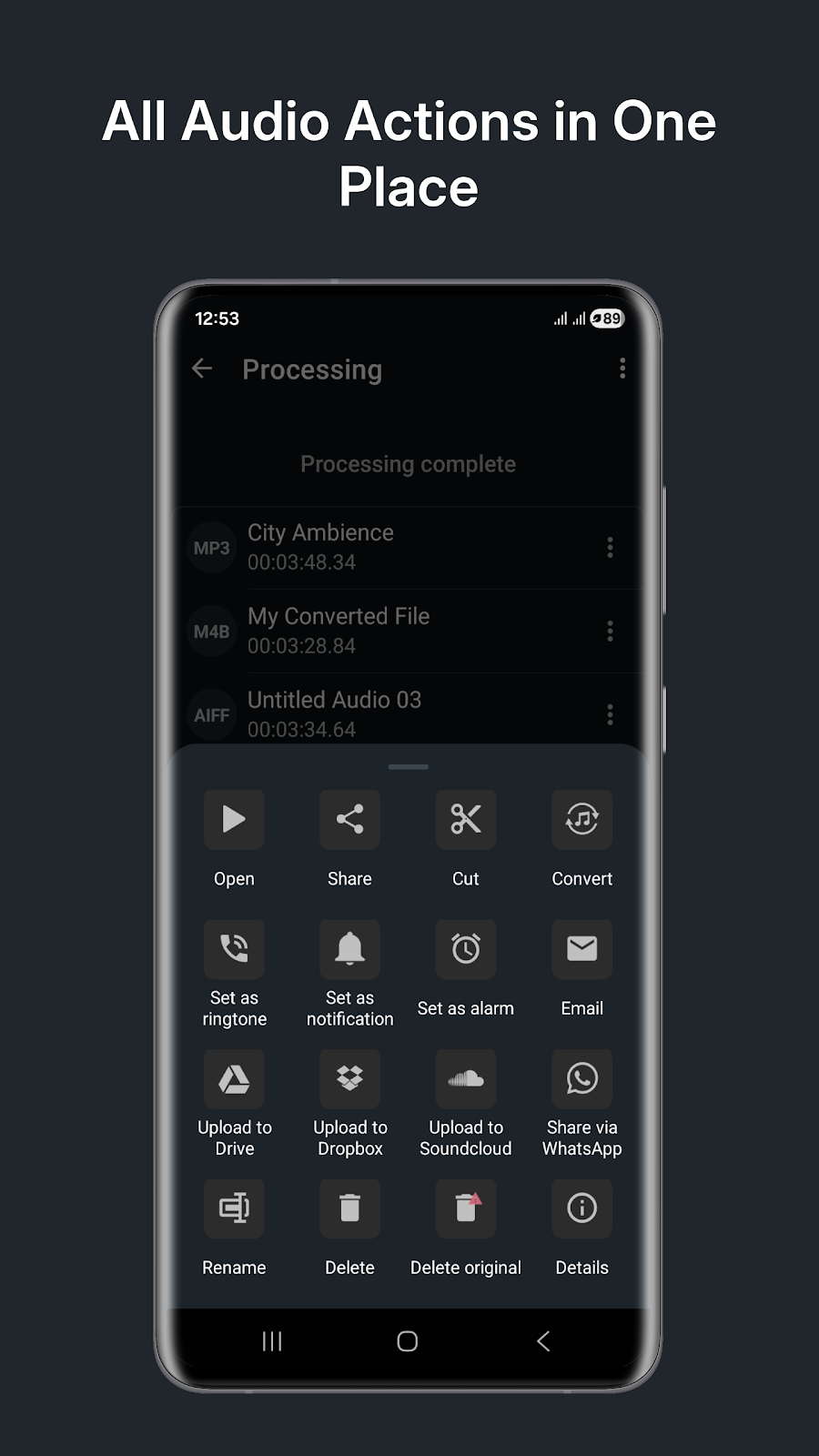 Audio Converter (MP3 AAC OPUS) - скриншот 6