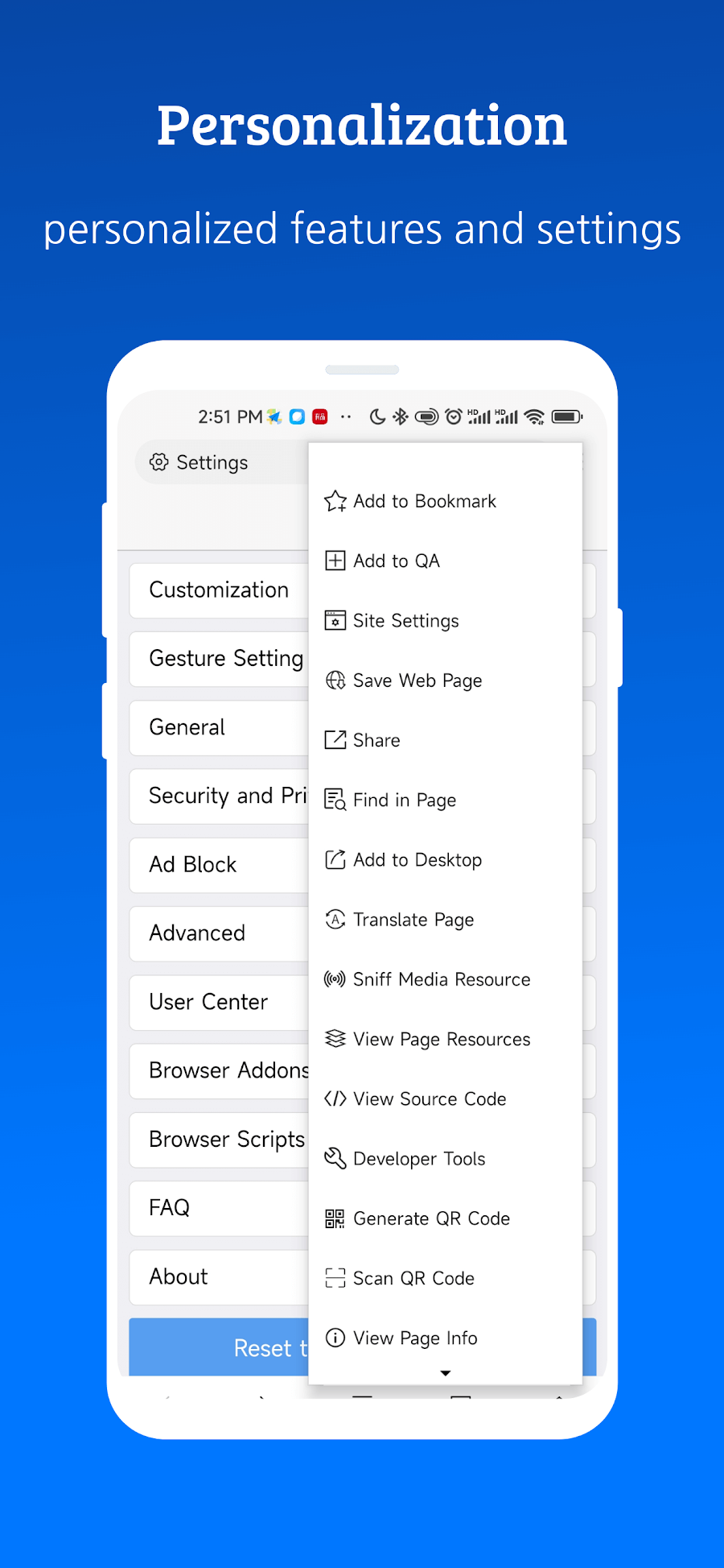 X Browser -Light & Super fast - скриншот 5