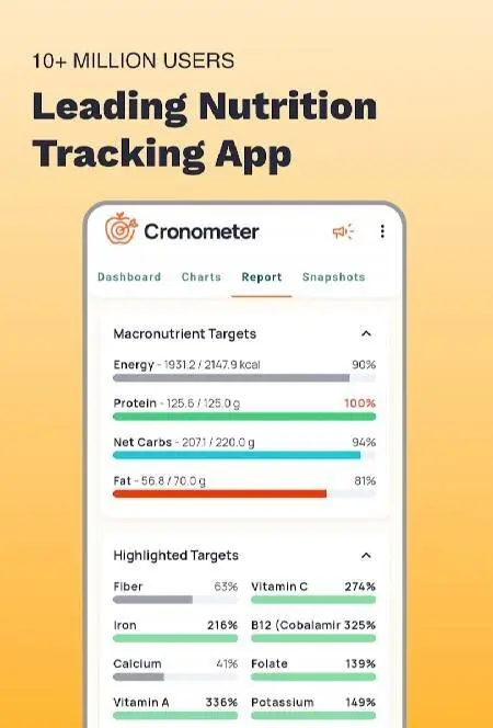 Calorie Counter by Cronometer - скриншот 1