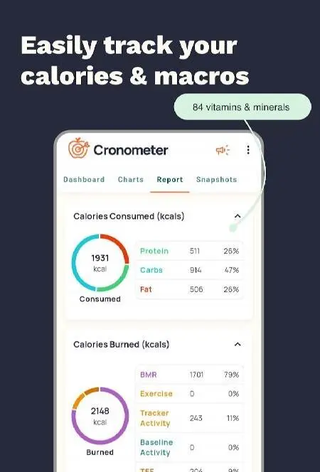 Calorie Counter by Cronometer - скриншот 2