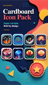 Cardboard Icon Pack - скриншот 2