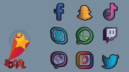Comics - Cartoon Icon Pack - скриншот 2