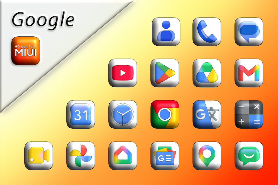 MIUI 3D - Icon Pack - скриншот 1