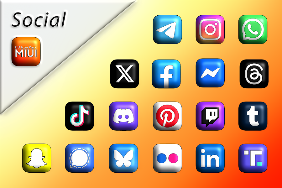 MIUI 3D - Icon Pack - скриншот 2