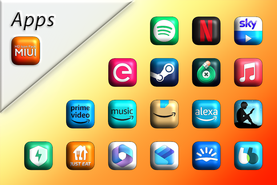 MIUI 3D - Icon Pack - скриншот 3