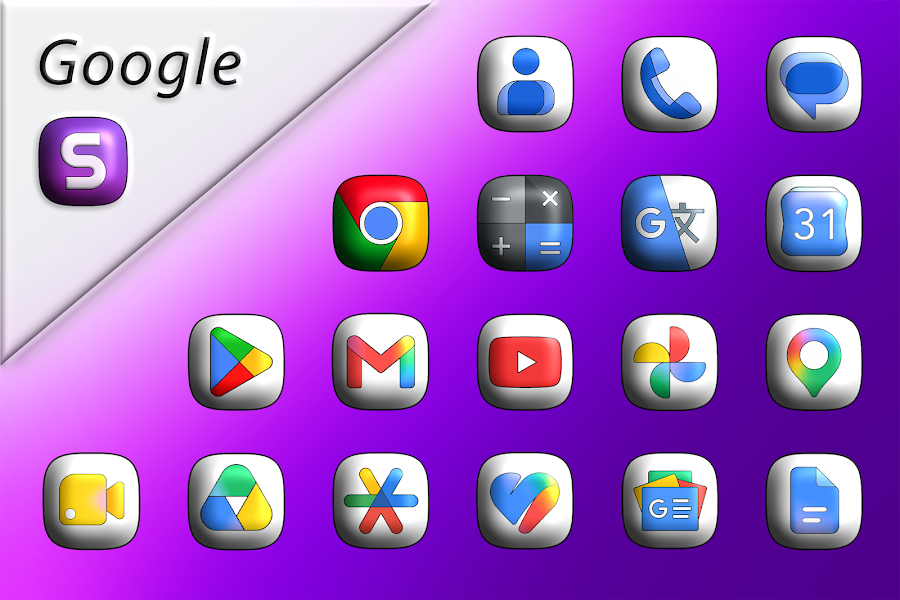 One UI 3D - Icon Pack - скриншот 1