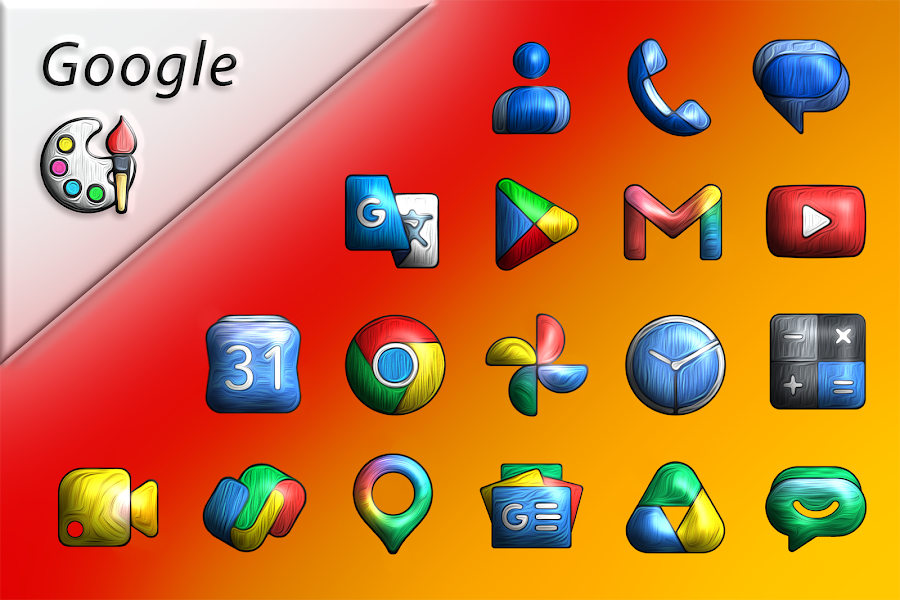 Painting 3D - Icon Pack - скриншот 1