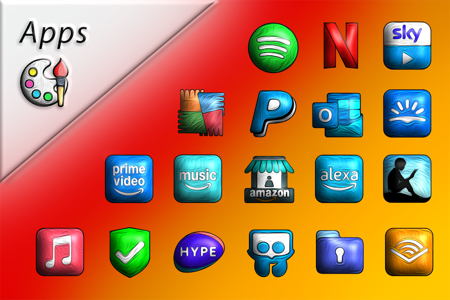 Painting 3D - Icon Pack - скриншот 3