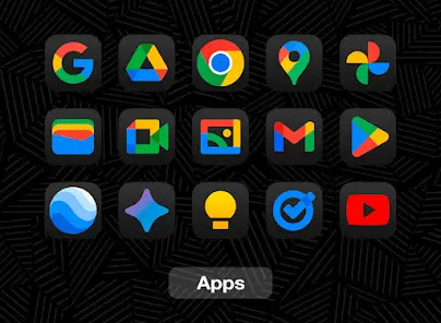 iDarkOS 18 - Icon Pack - скриншот 1