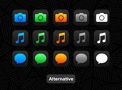 iDarkOS 18 - Icon Pack - скриншот 3