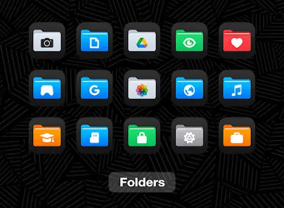 iDarkOS 18 - Icon Pack - скриншот 4