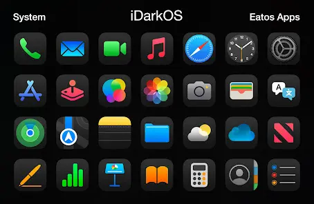 iDarkOS 18 - Icon Pack - скриншот 6