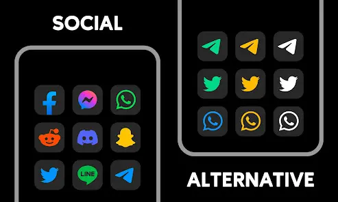 MiDark - Icon Pack - скриншот 3