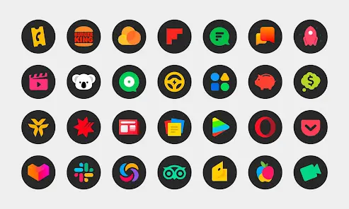 MiDark - Icon Pack (Round) - скриншот 1