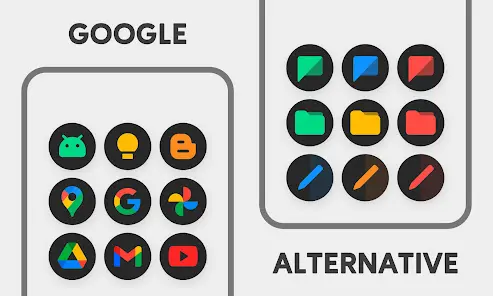 MiDark - Icon Pack (Round) - скриншот 2