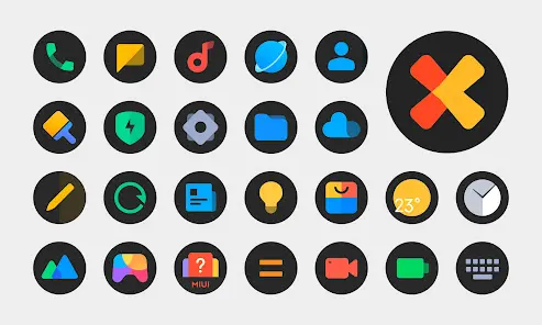 MiDark - Icon Pack (Round) - скриншот 5