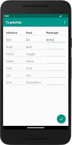 English Irregular Verbs - скриншот 3