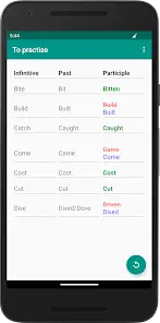 English Irregular Verbs - скриншот 4
