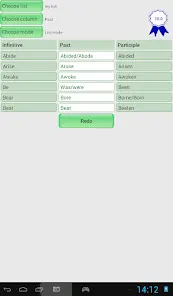 English Irregular Verbs - скриншот 9