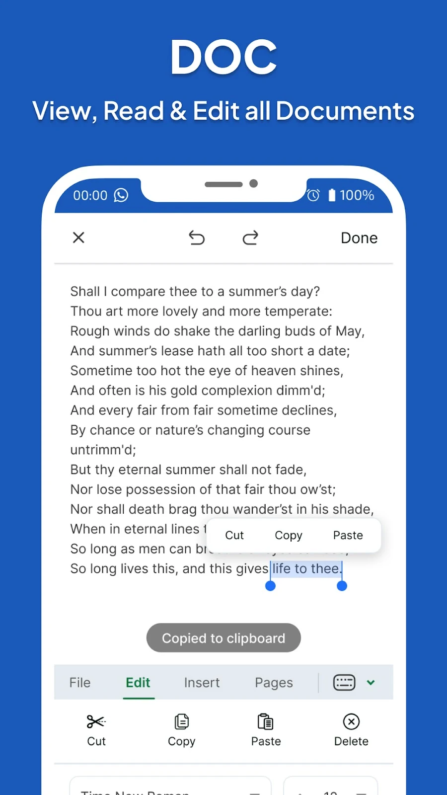 SheetsReader: View, Edit - скриншот 3