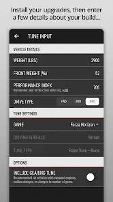 ForzaTune Pro - скриншот 1