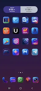 Glossy Glow Icon Pack - скриншот 1