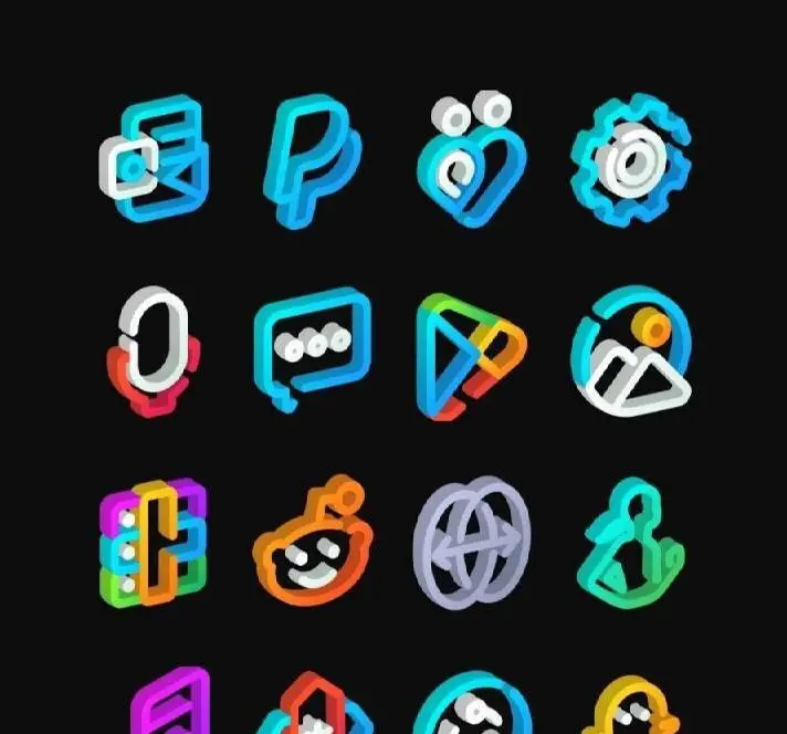LineS 3D - Icon Pack 74 Мод (полная версия) - скриншот 3