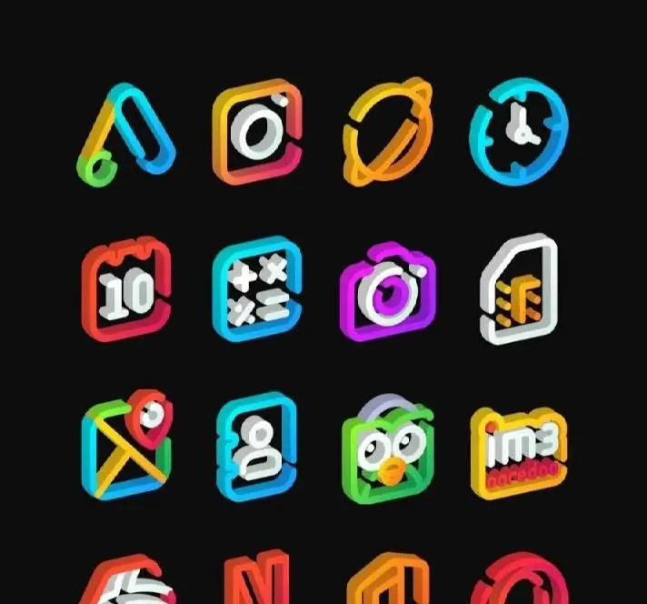 LineS 3D - Icon Pack 74 Мод (полная версия) - скриншот 2