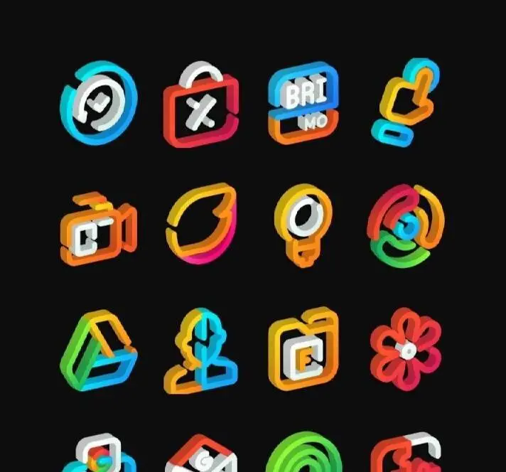 LineS 3D - Icon Pack 74 Мод (полная версия) - скриншот 1