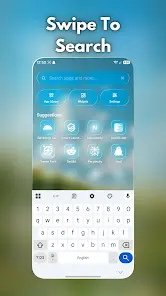 Liquid Launcher: Glass UI - скриншот 2