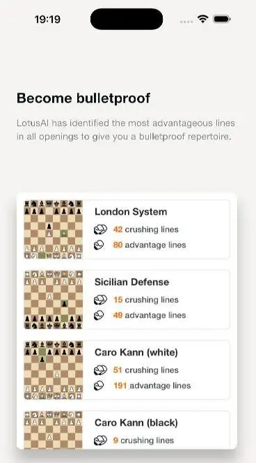 Lotus Chess – Opening Trainer - скриншот 3