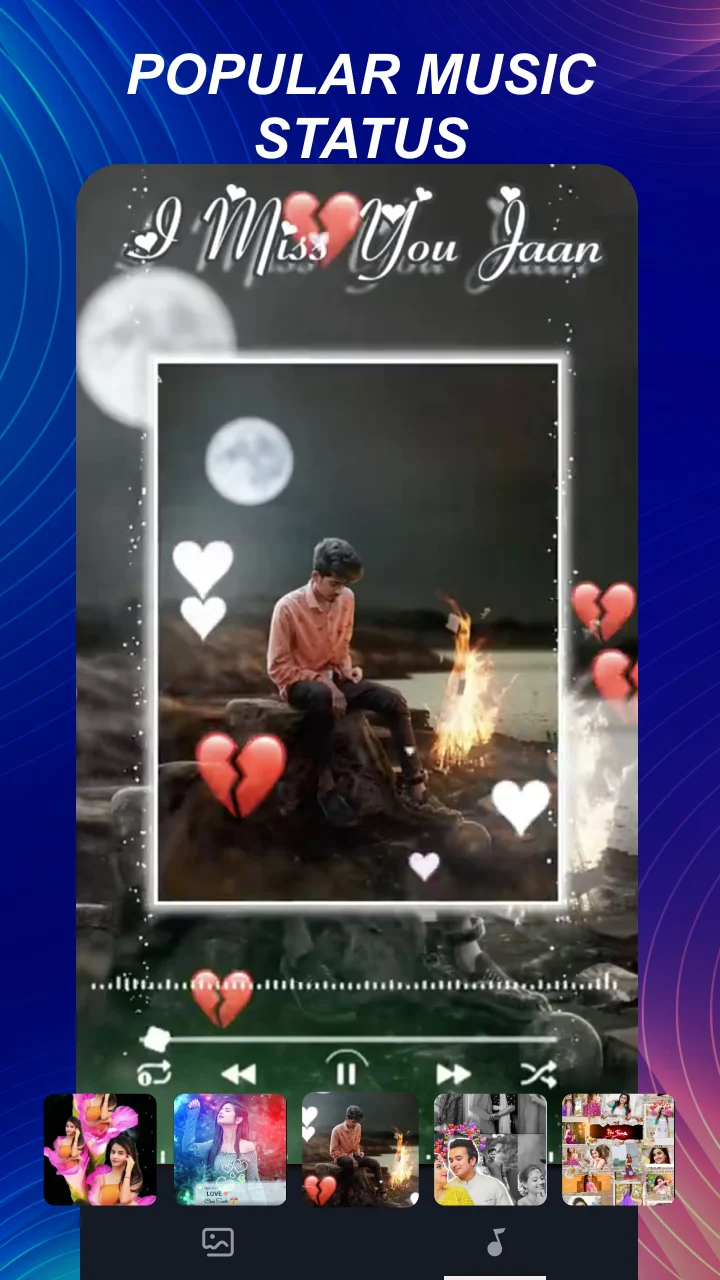 mAst: Music Status Video Maker - скриншот 2