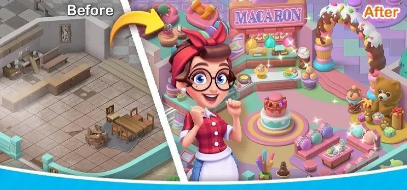 Merge Cooking:Theme Restaurant - скриншот 4