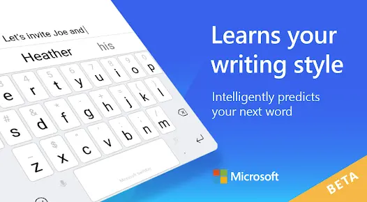 Microsoft SwiftKey Keyboard - скриншот 1