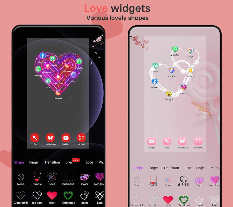 Love Launcher: lovely launcher - скриншот 3