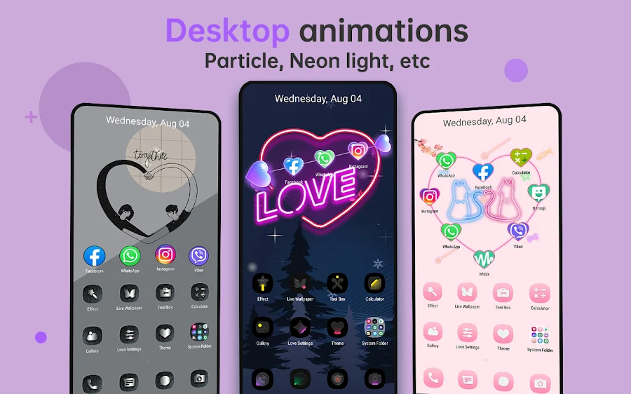 Love Launcher: lovely launcher - скриншот 4
