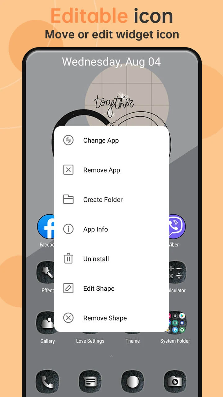 Love Launcher: lovely launcher - скриншот 7