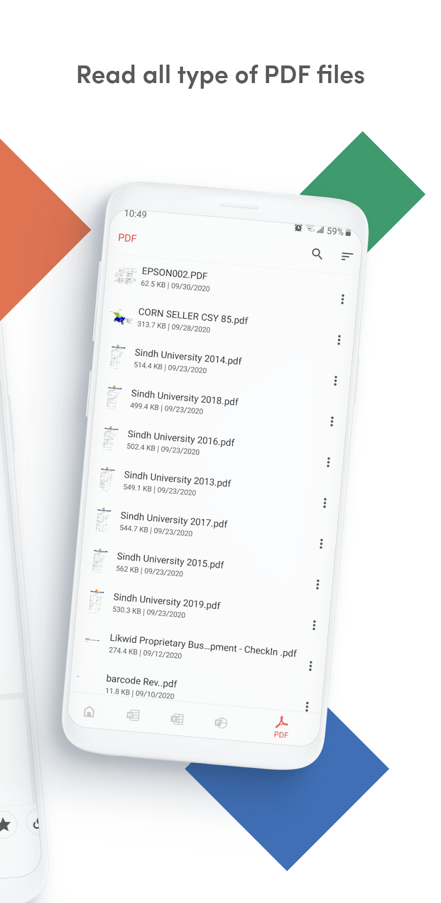 Office Reader - PDF,Word,Excel - скриншот 1