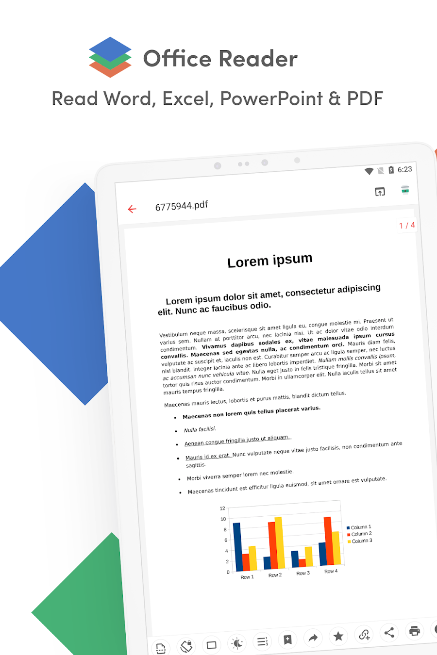 Office Reader - PDF,Word,Excel - скриншот 5