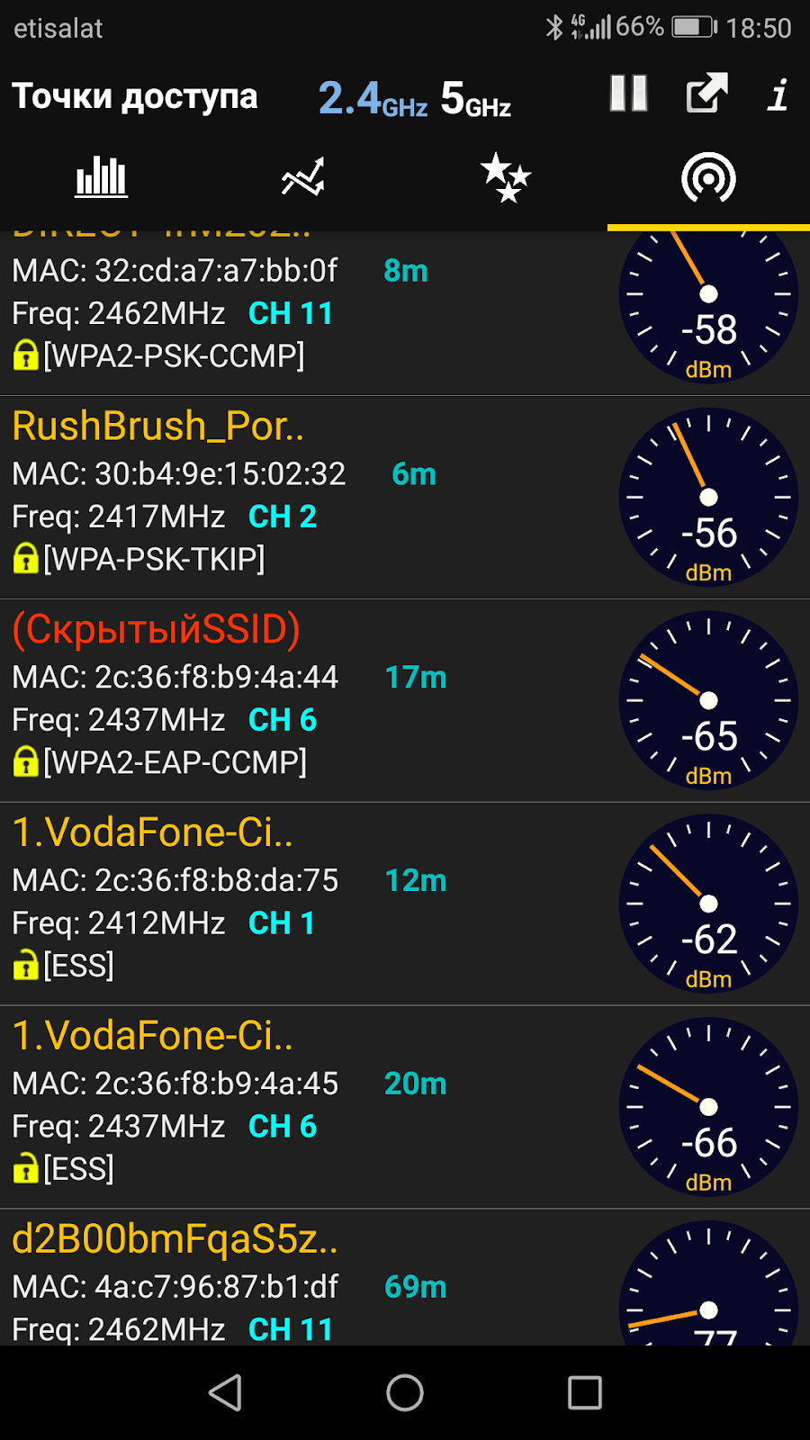 WiFi Analyzer - скриншот 3