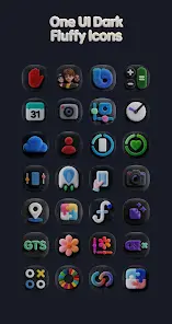 OneUi Dark Fluffy Icons - скриншот 2