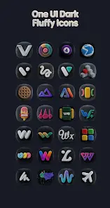 OneUi Dark Fluffy Icons - скриншот 4