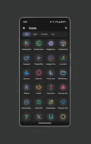 Pix Material Dark Icon Pack - скриншот 2