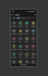 Pix Material Dark Icon Pack - скриншот 3